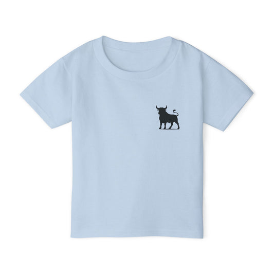Cute Little Prince Toddler T-Shirt | Heavy Cotton Tee with Bull Design | Perfect for Birthdays and Everyday Wear