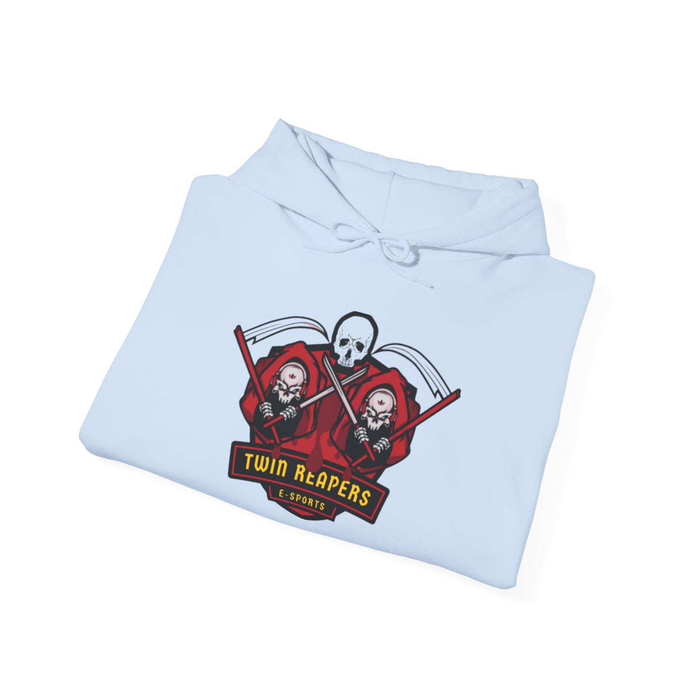 Unisex Heavy Blend Hoodie with Skull and Tiger Graphics - Perfect for Gamers and Sports Enthusiasts