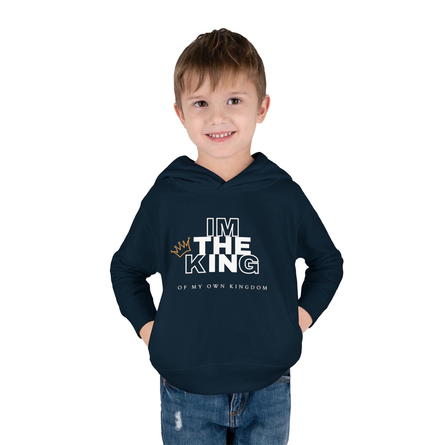 Toddler Fleece Hoodie - "I'M THE KING" & "SWEET LITTLE PRINCE" - Perfect for Birthday, Baby Showers, Playdates, Cozy Nights, Holiday Gifts