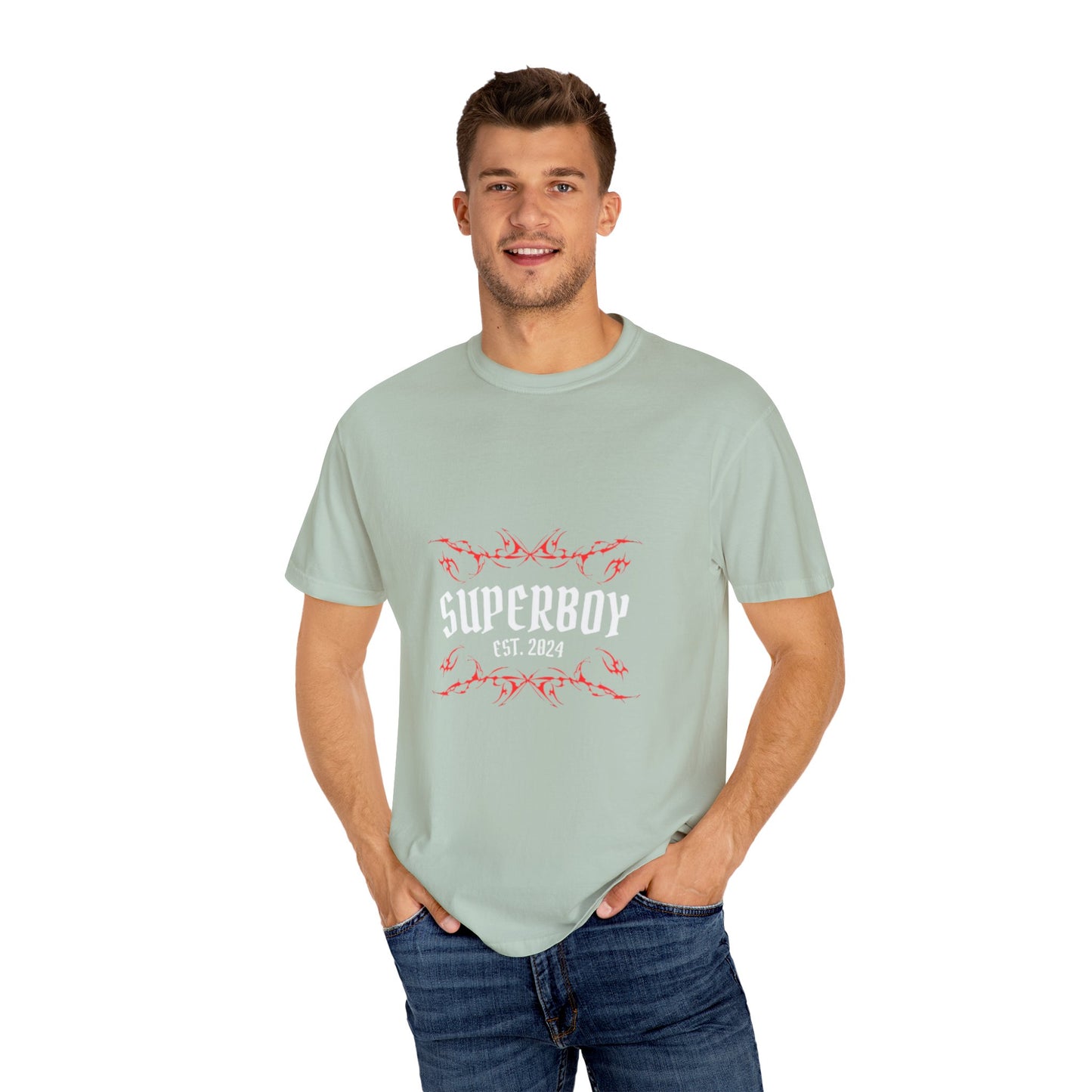 Superboy Moon Synergy Unisex Garment-Dyed T-Shirt - Esoteric Style