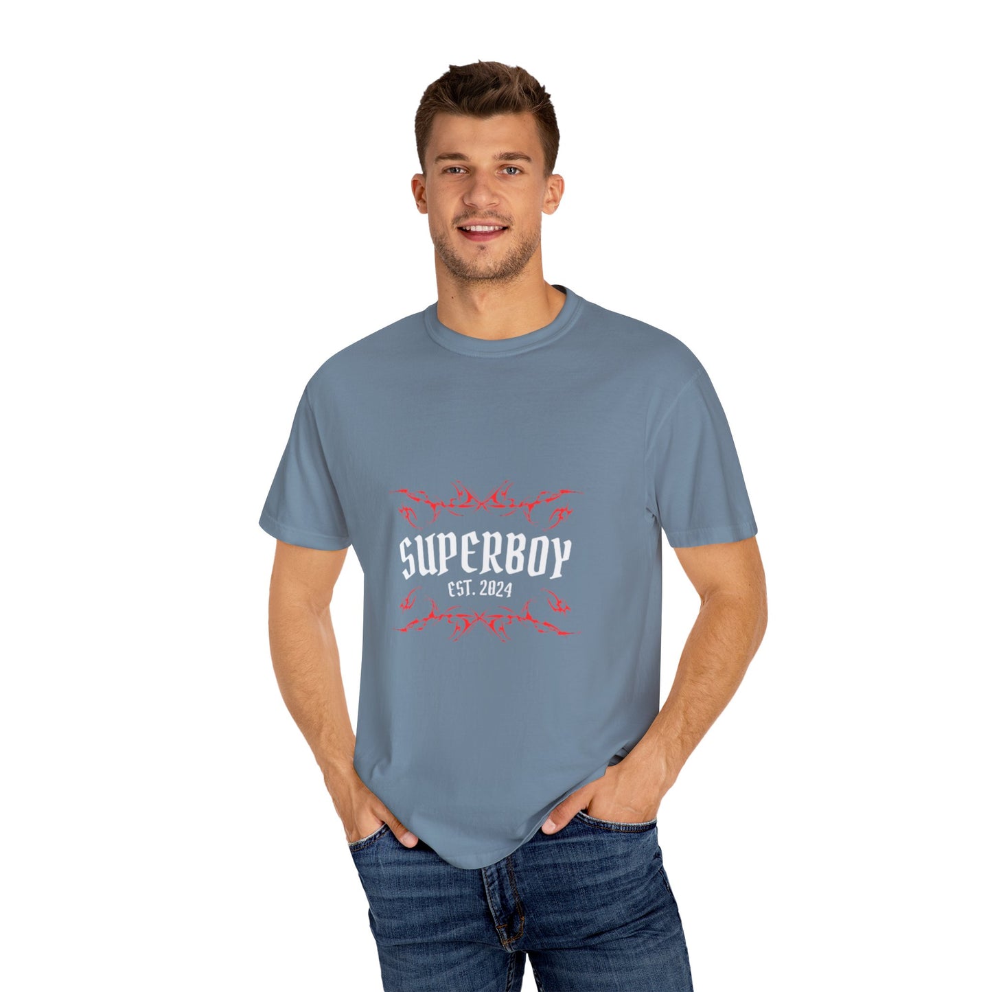 Superboy Moon Synergy Unisex Garment-Dyed T-Shirt - Esoteric Style