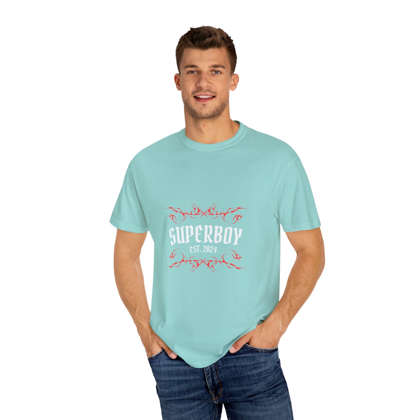 Superboy Moon Synergy Unisex Garment-Dyed T-Shirt - Esoteric Style