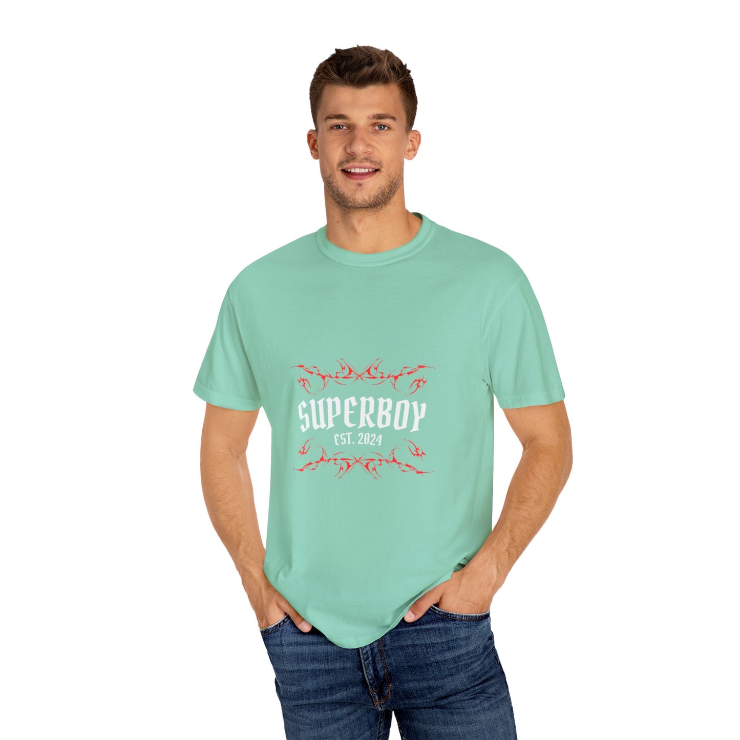 Superboy Moon Synergy Unisex Garment-Dyed T-Shirt - Esoteric Style