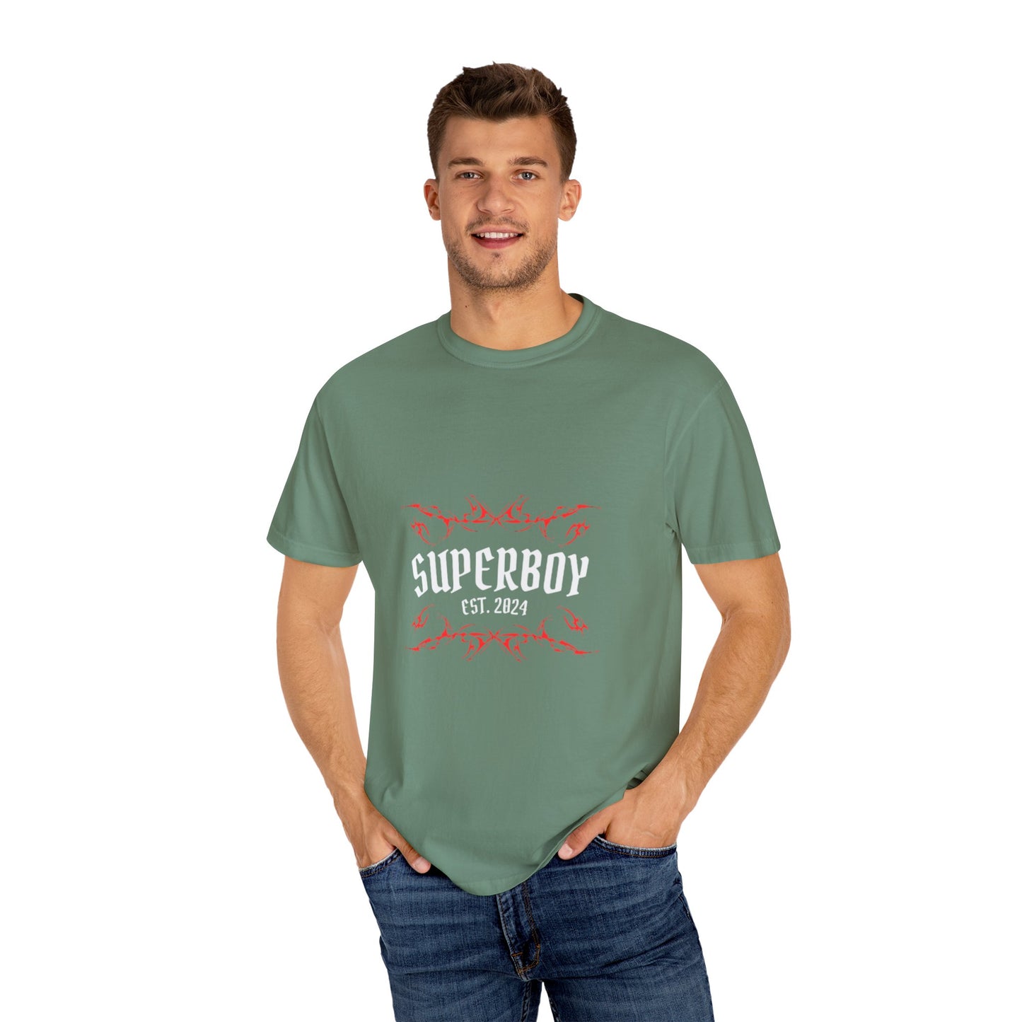 Superboy Moon Synergy Unisex Garment-Dyed T-Shirt - Esoteric Style