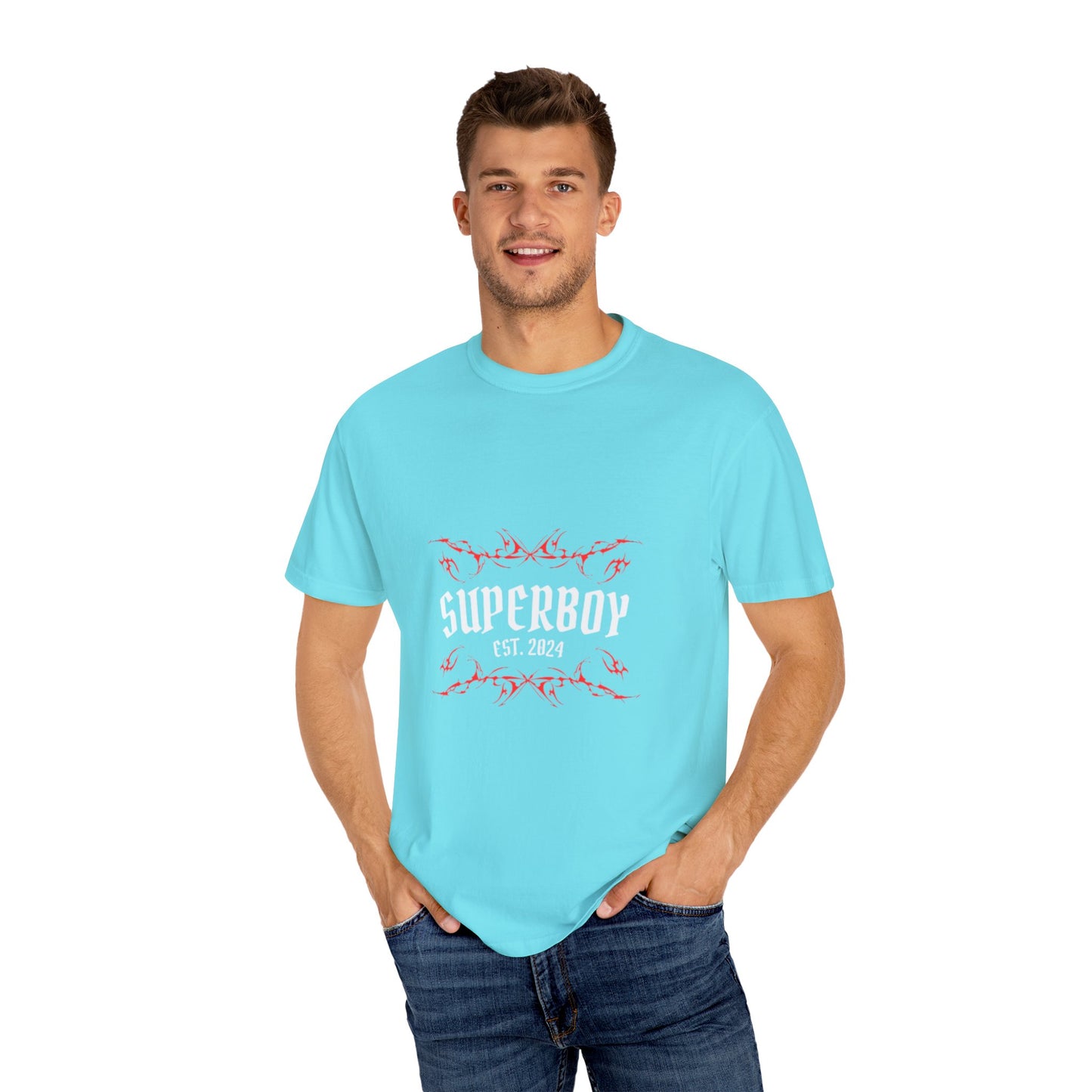 Superboy Moon Synergy Unisex Garment-Dyed T-Shirt - Esoteric Style