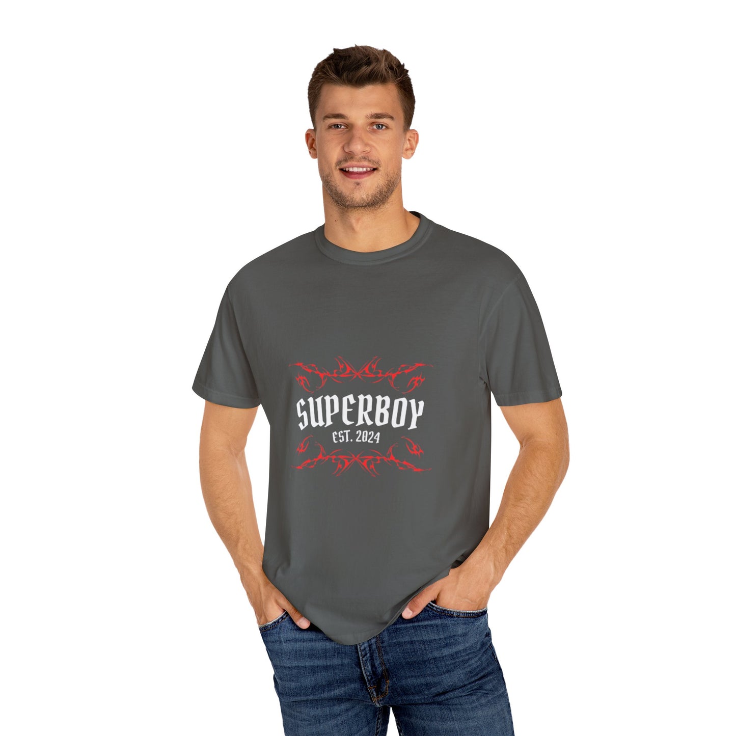 Superboy Moon Synergy Unisex Garment-Dyed T-Shirt - Esoteric Style