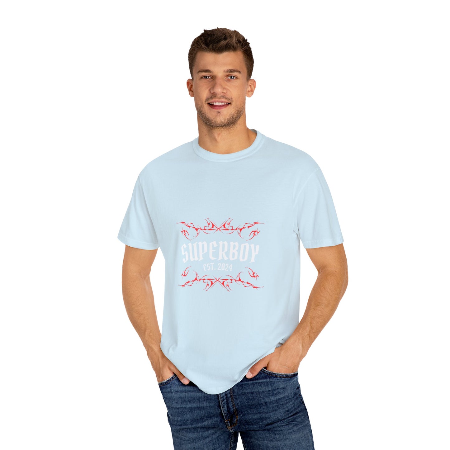 Superboy Moon Synergy Unisex Garment-Dyed T-Shirt - Esoteric Style