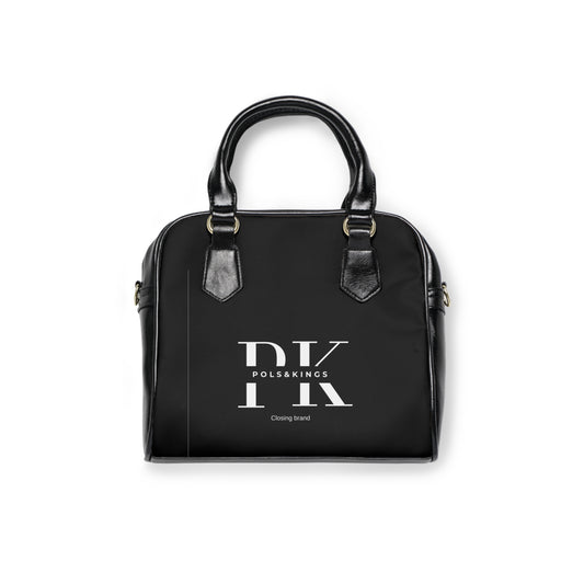 Chic Shoulder Handbag with Pols&Kings Logo - Stylish and Versatile