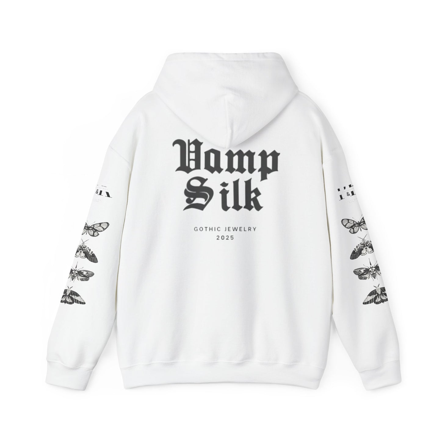 Gothic Butterfly Hooded Sweatshirt - Unisex Heavy Blend™