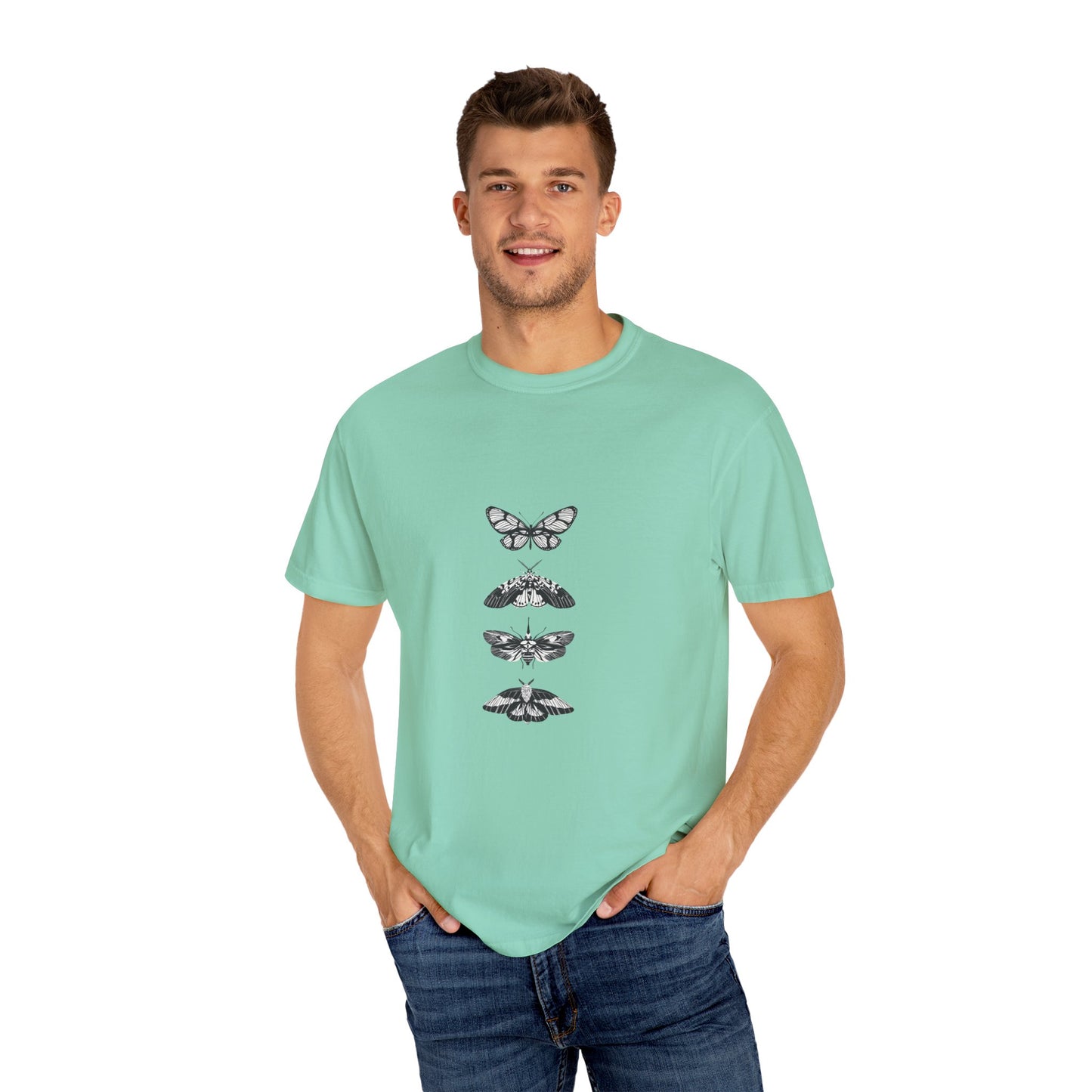 Vintage Drift King Unisex T-Shirt - Graphic Car & Moth Design