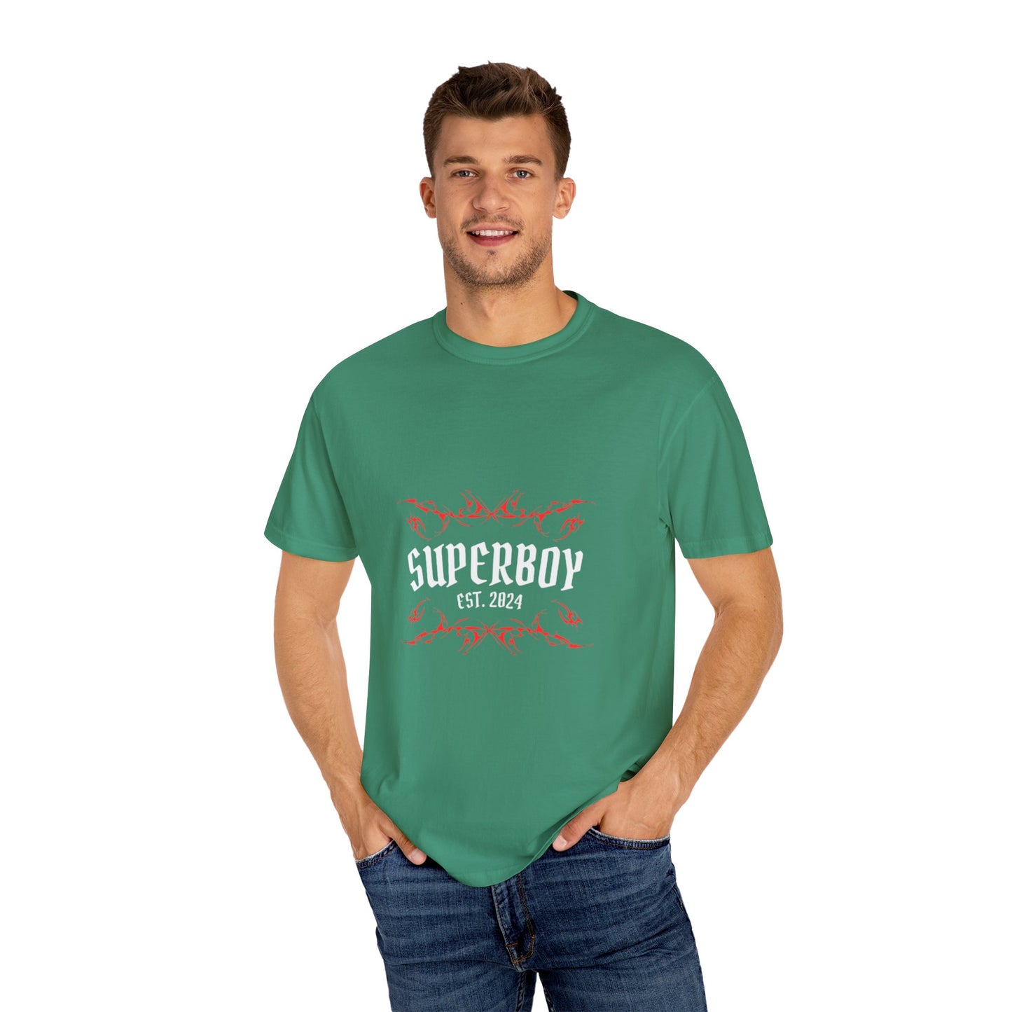 Superboy Moon Synergy Unisex Garment-Dyed T-Shirt - Esoteric Style